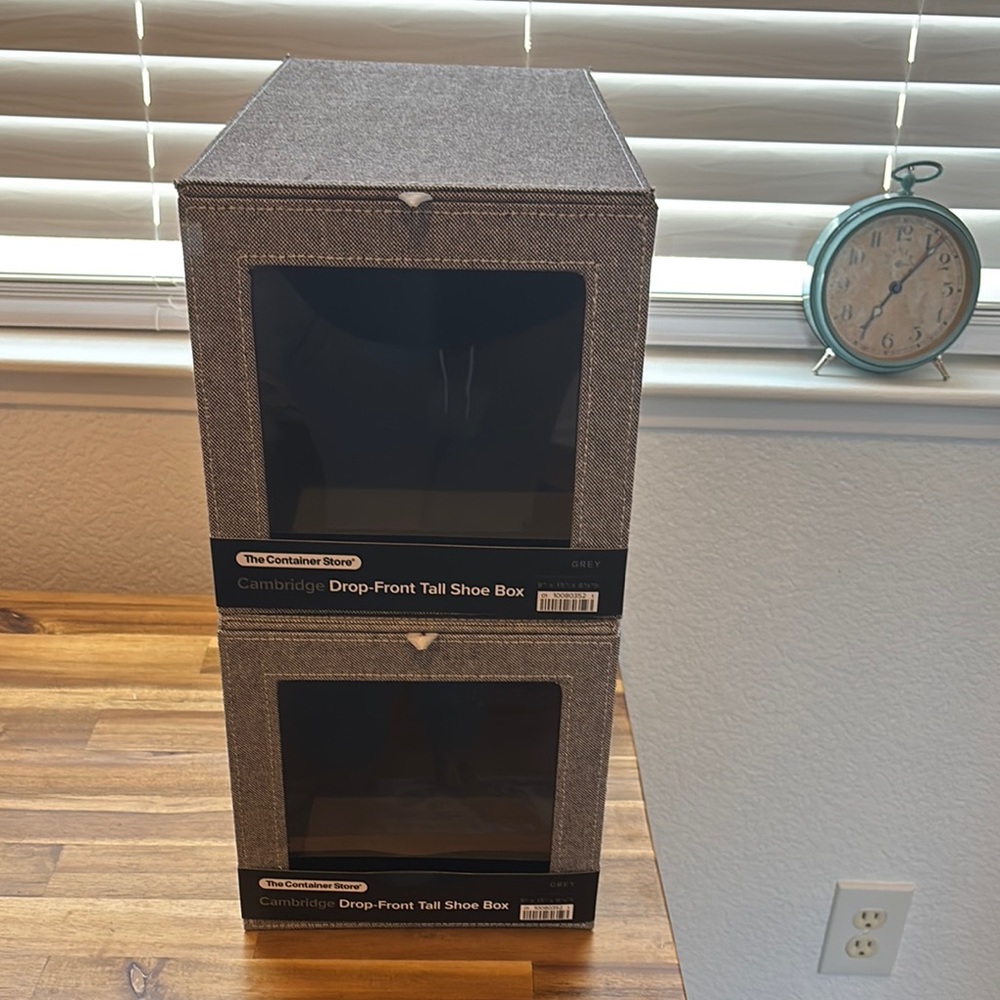 The Container Store Gray Vertical Storage Unit